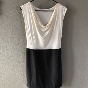Black and White Scoop Neck dress